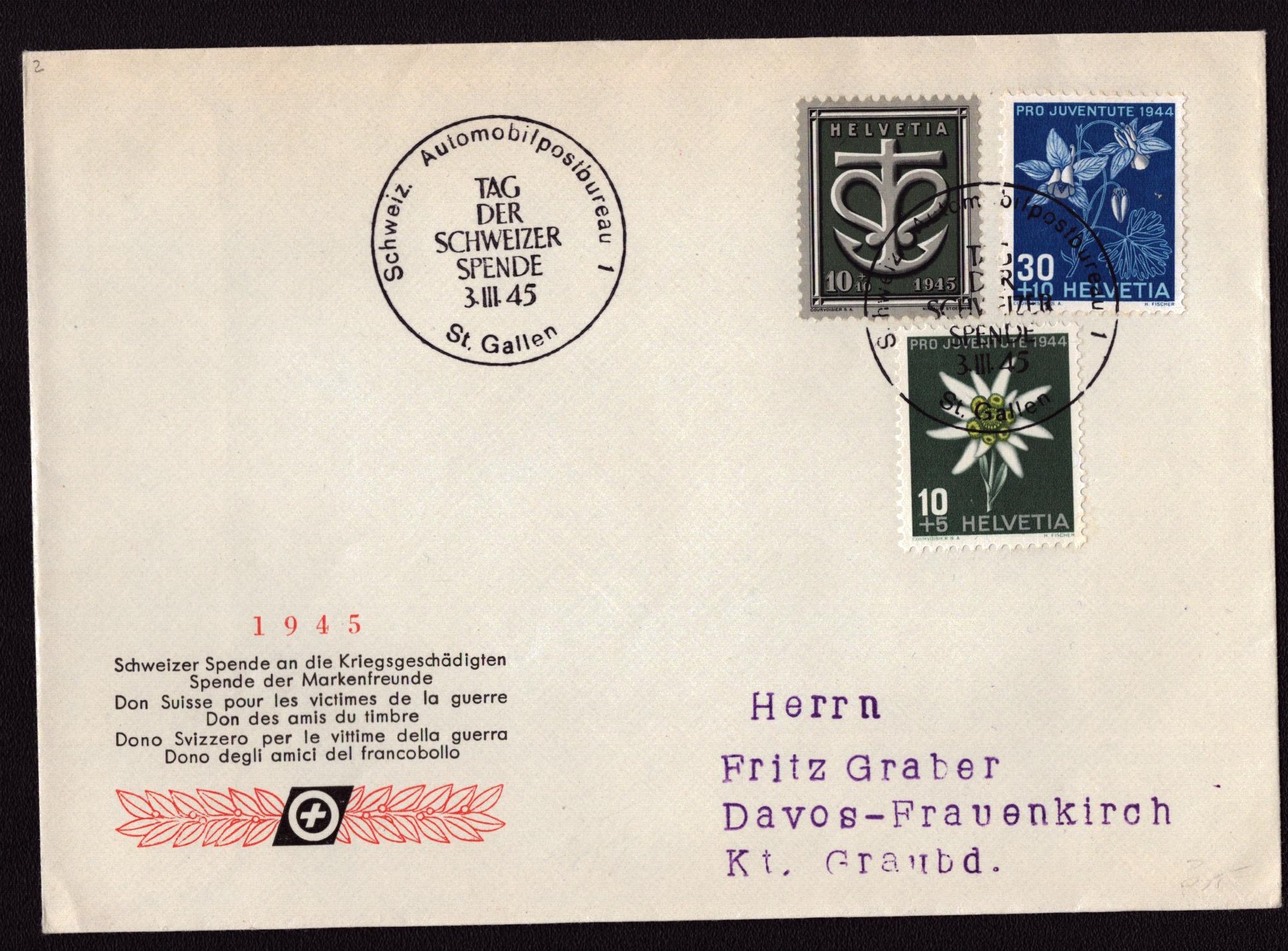 Tag der Schweizer spende 3.III.45