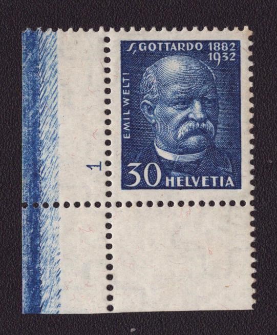1932 Nr 193 30ct coin de feuille Nr 1