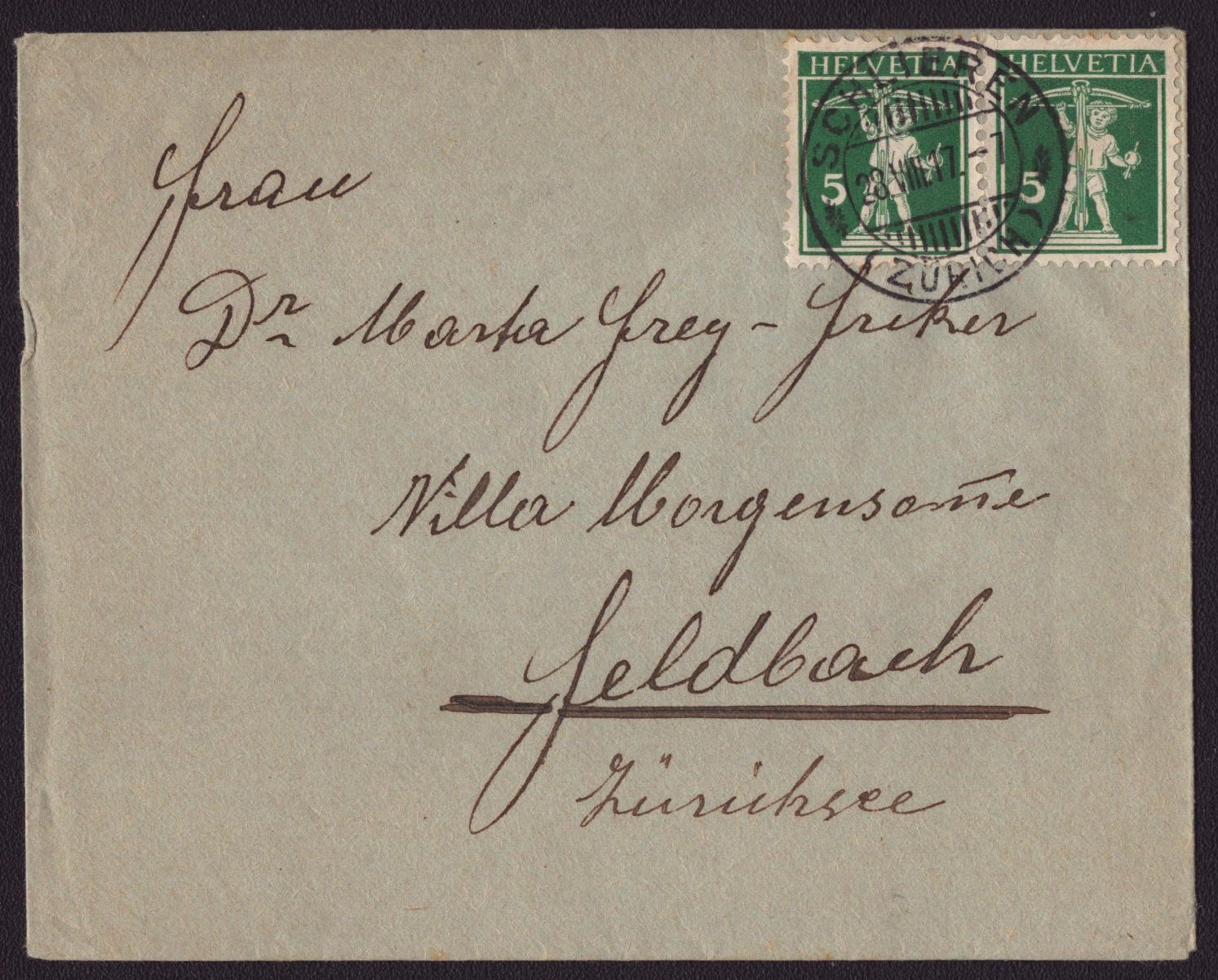 Nr 125III Lettre SCHLIEREN 28.VIII.17