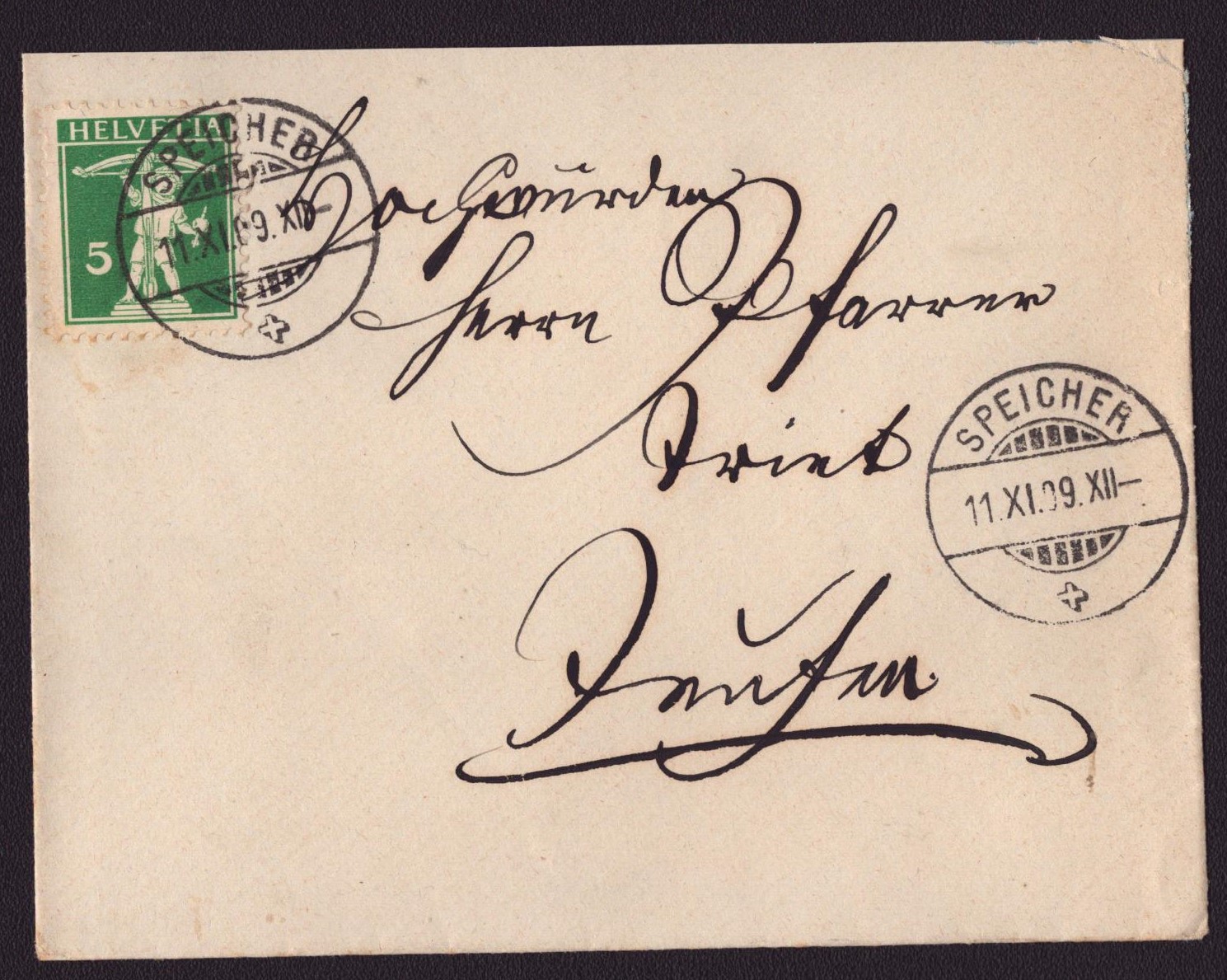 Nr 125III sur Lettre SPEICHER 11.XI.09