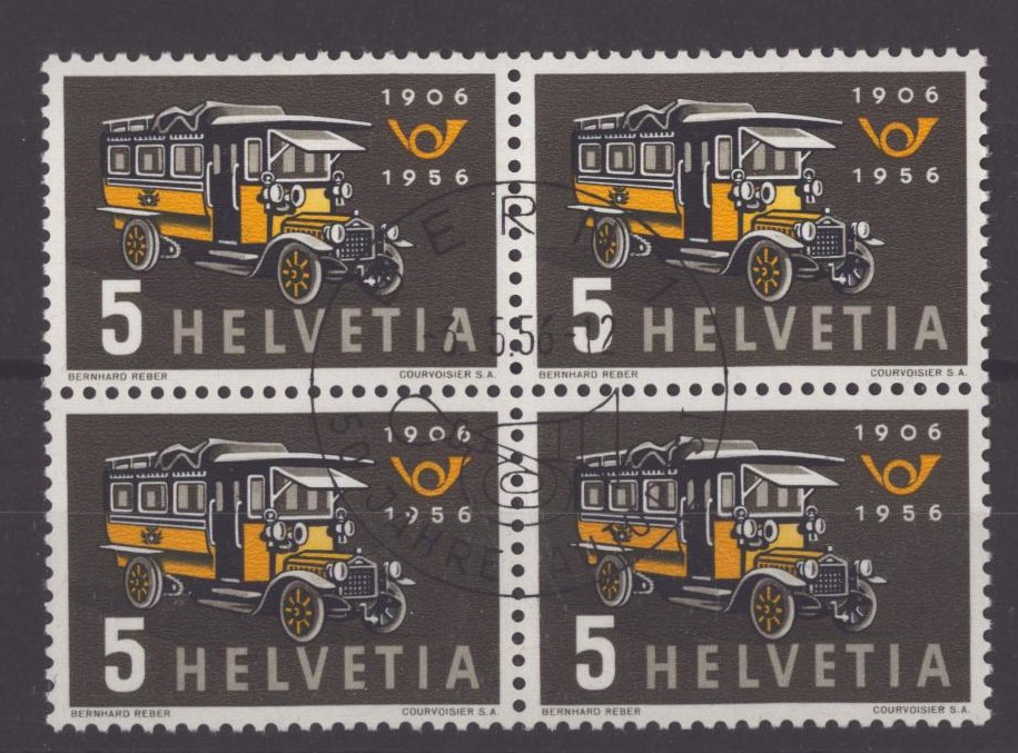 Nr 324 Bloc de 4 obl. spéciale 3.5.56