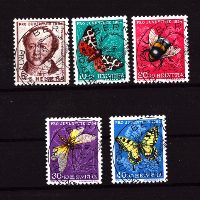 1954 Pro Juventute série oblit ET-Centrale