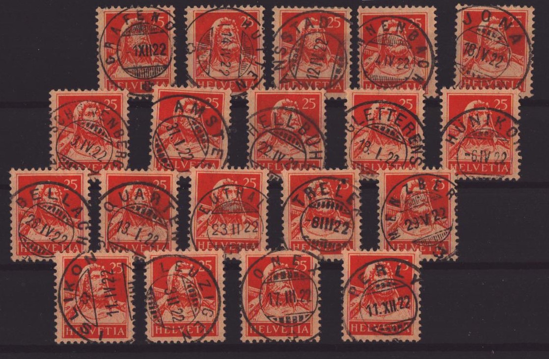 Lot de 19 Bust de Tell Nr 155