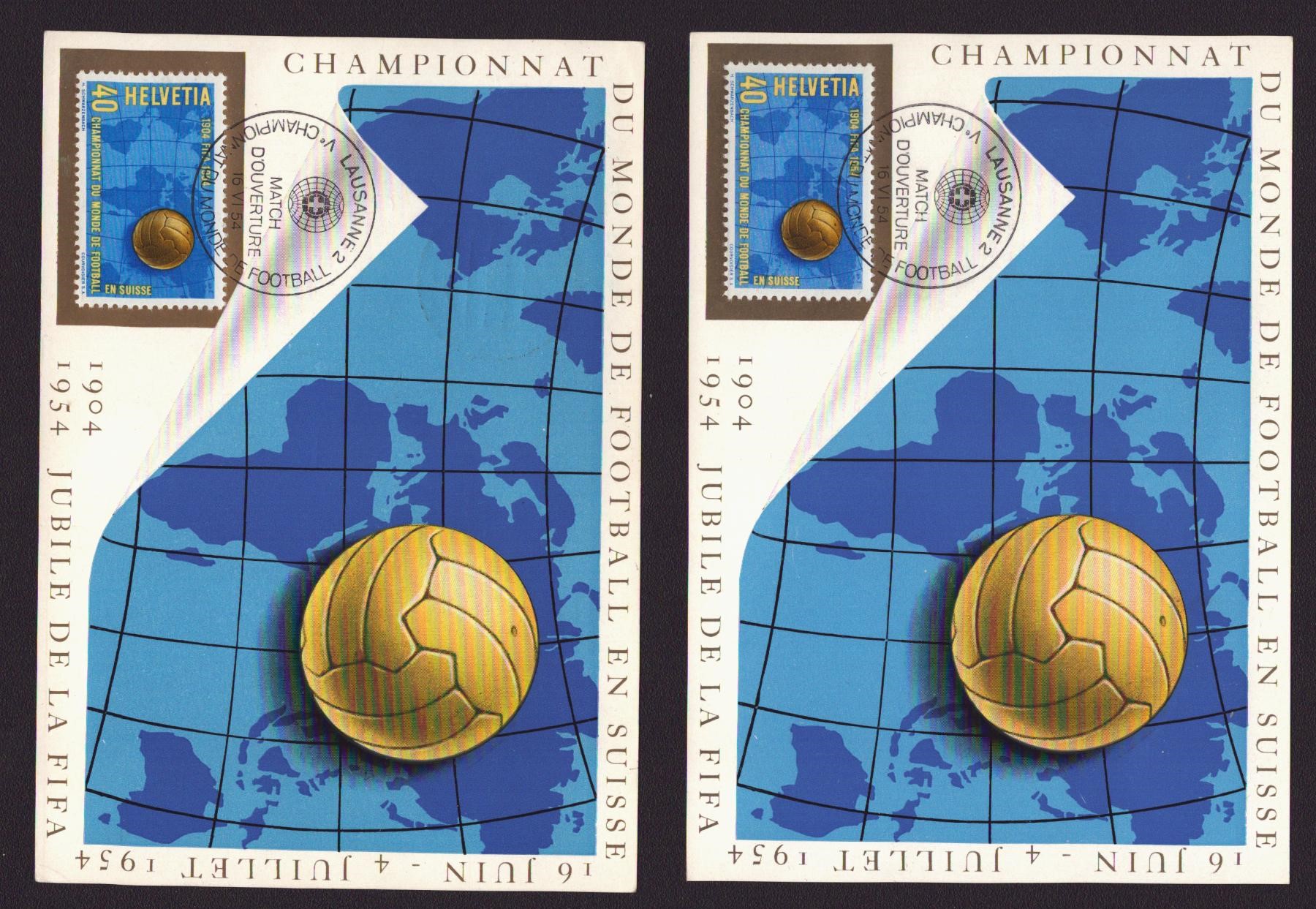 2x MK1 Carte maximum 1954 Ouverture