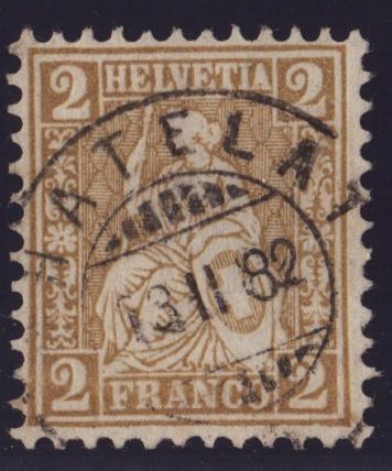 Nr 37 Helvétie assise CHATELAT