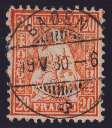 Nr 32 Helvétie assise (cadre épais)