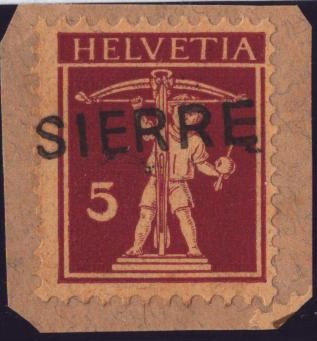 Nr 170 oblitération linéaire SIERRE