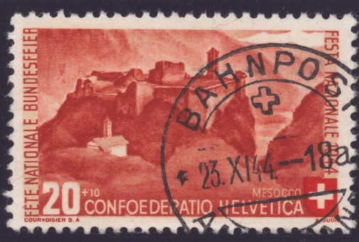 Nr B24 oblitération BAHNPOST