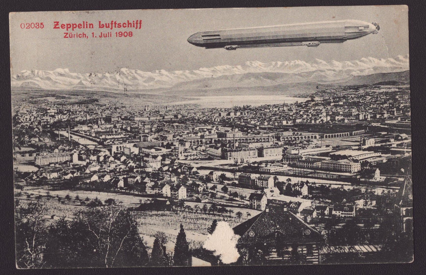 Zeppelin Zurich 1 juillet 1908