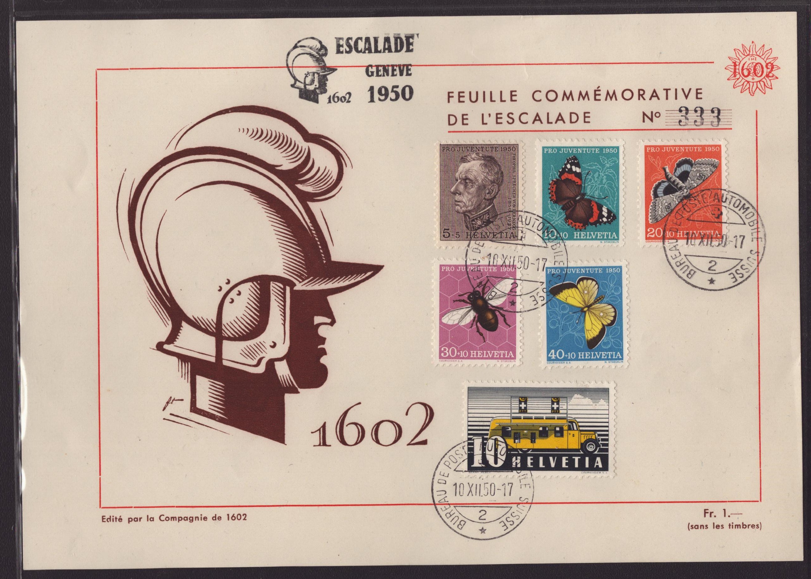 1950 Feuille comm. de l'Escalade