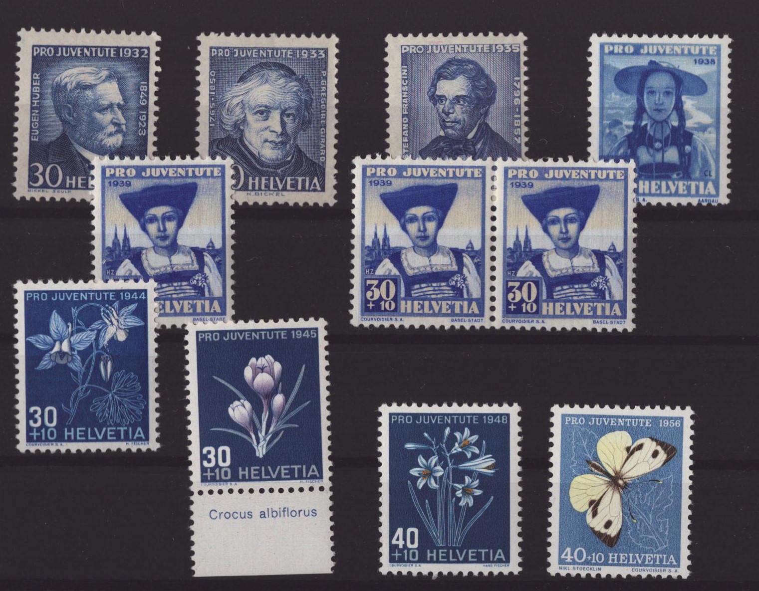 Lot de 11 timbres neuf **
