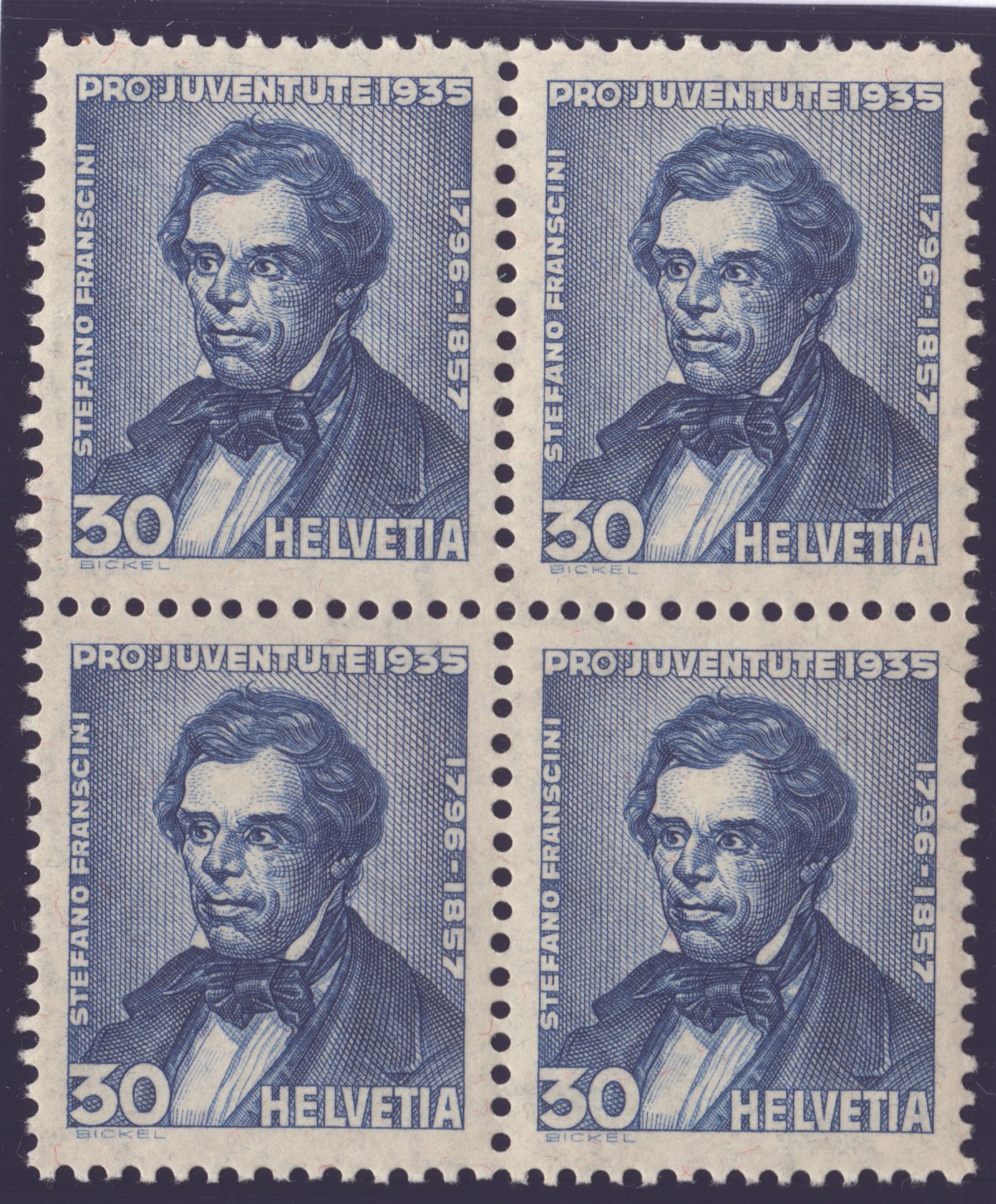 1935 Nr J76 bloc de 4 neuf **