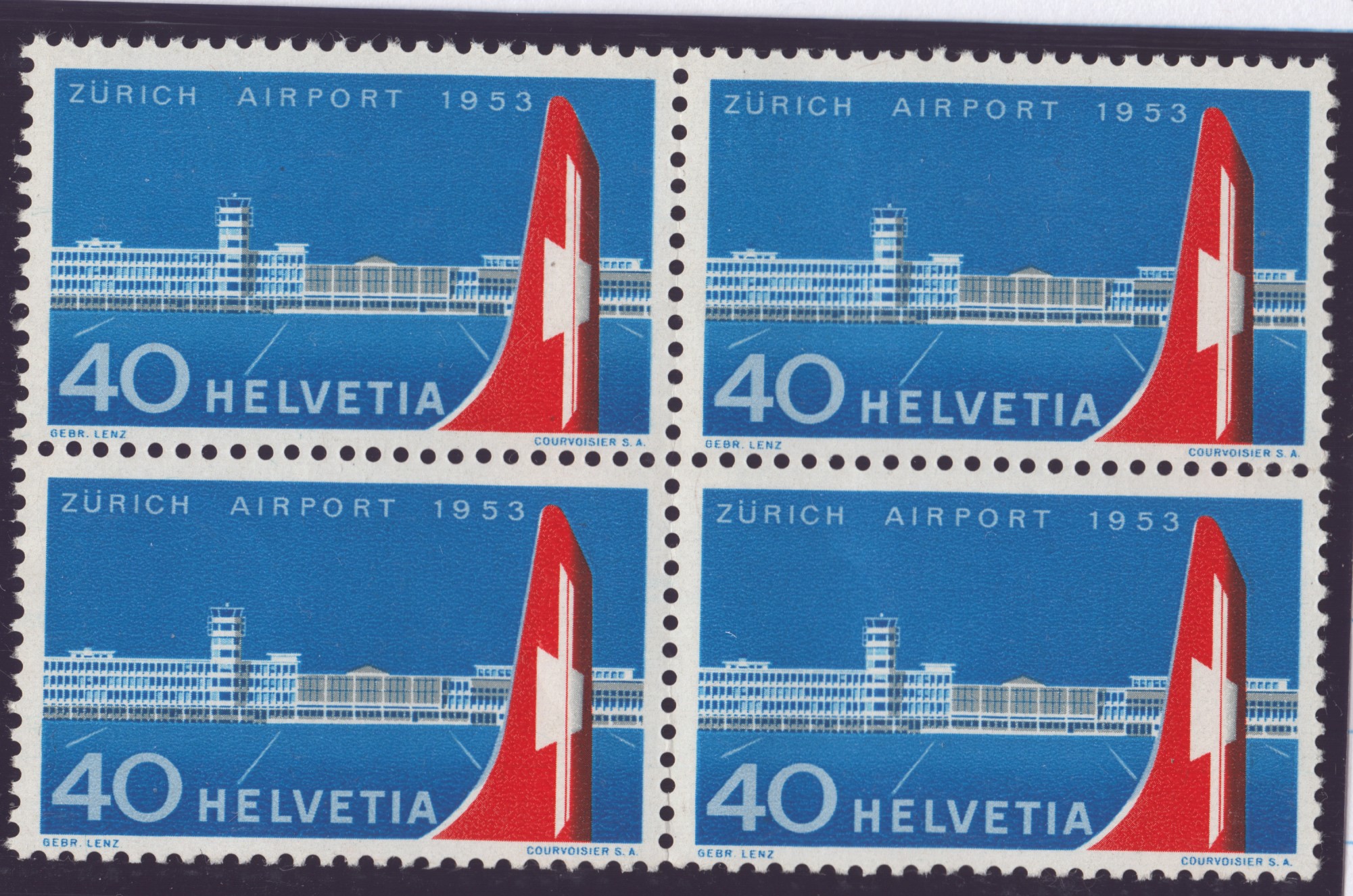 1953 Nr 313 bloc de 4 neuf **
