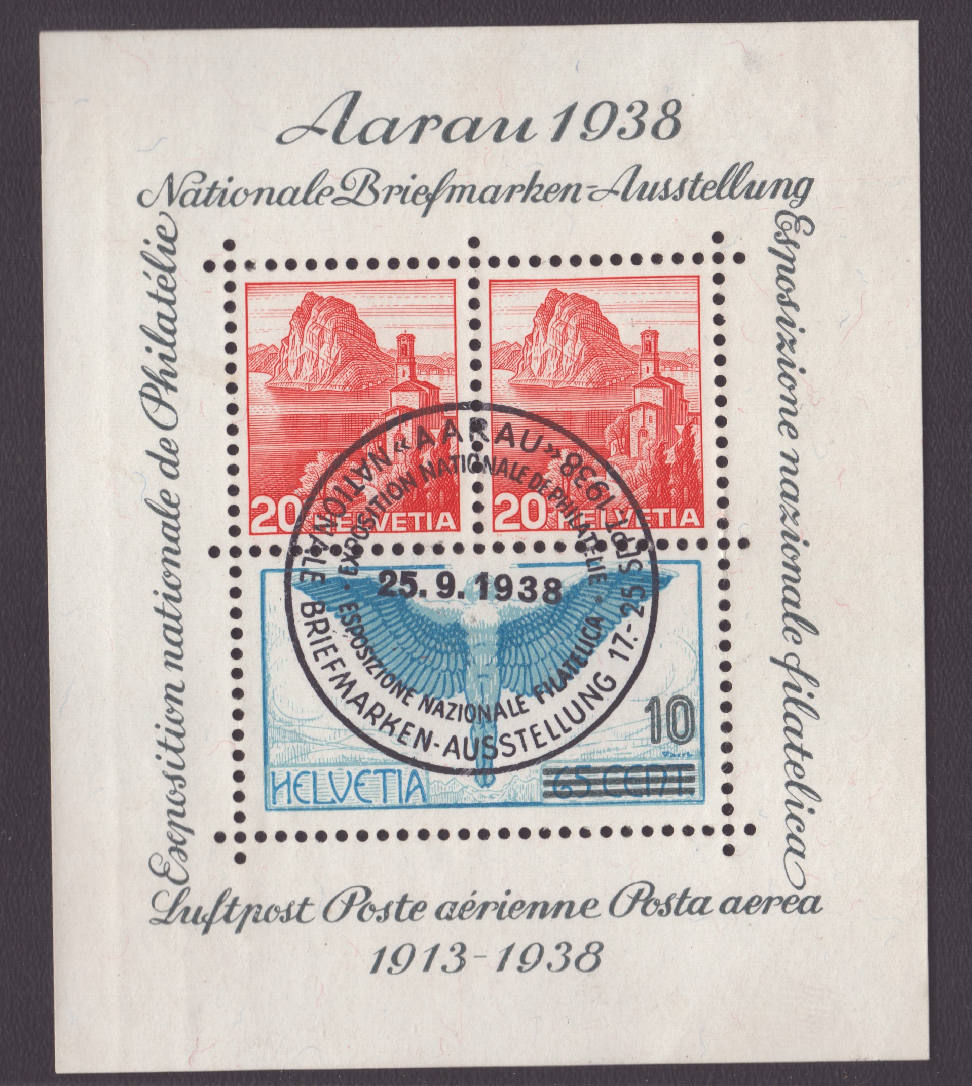 1938 W11 bloc oblit. 