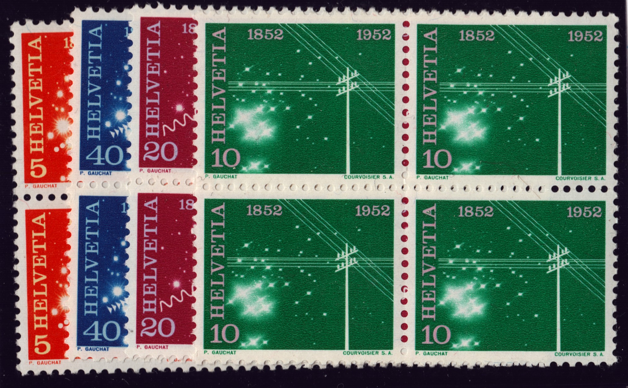 1952 Série 309 - 312 bloc de 4 neuf **