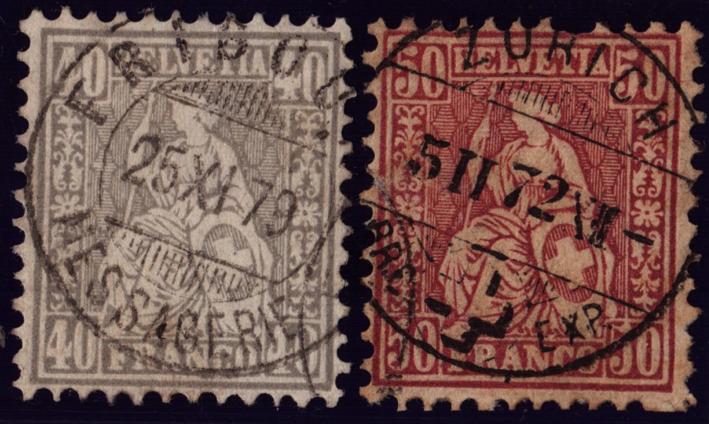 Nr 42 + 43 oblitération LUXE (320.-)