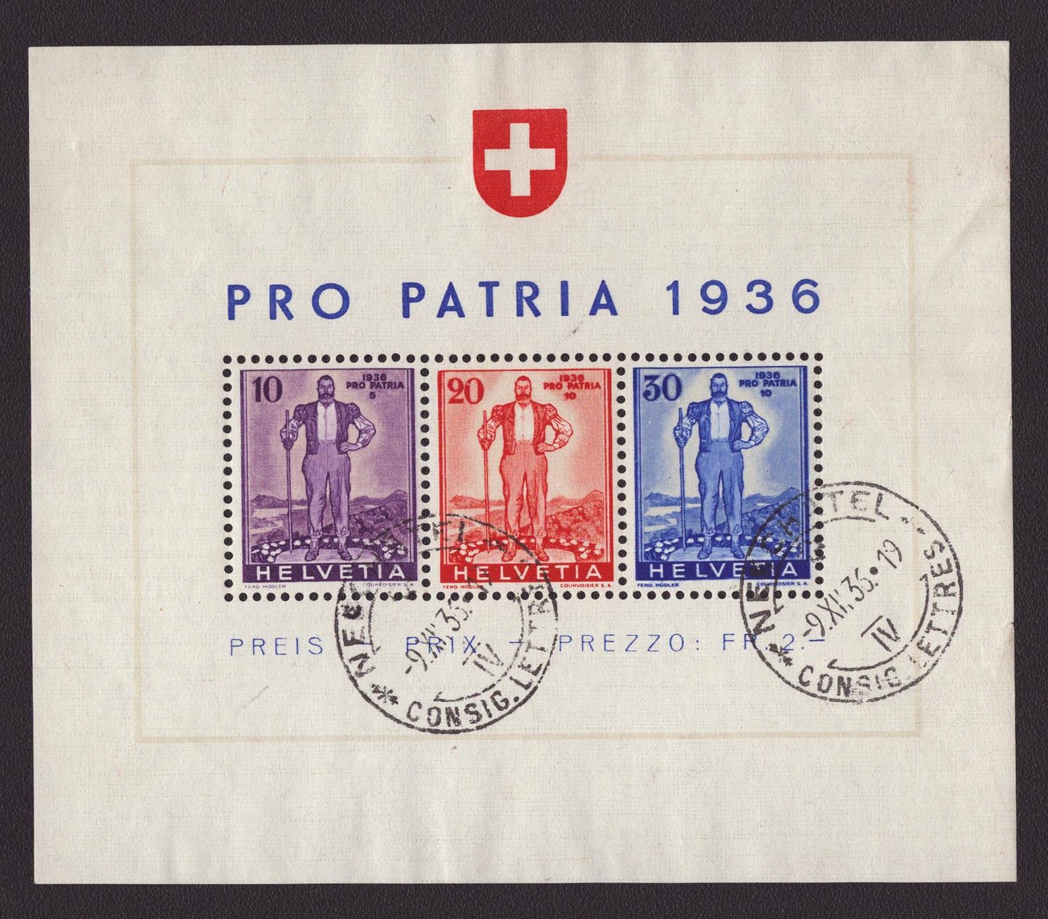 1936 Bloc Pro Patria W8 (300.-)