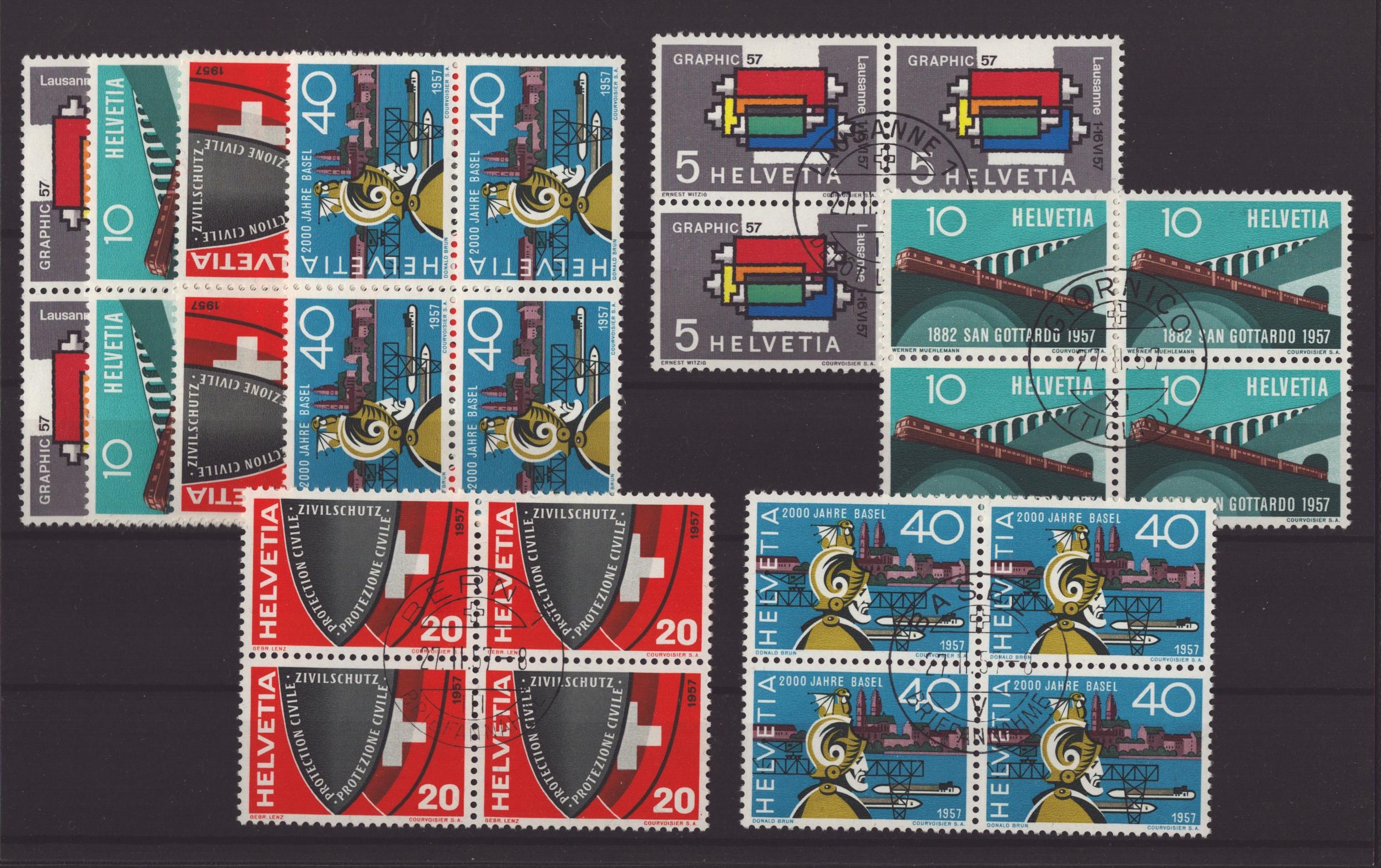 1957 Série ** + oblitérés ET local