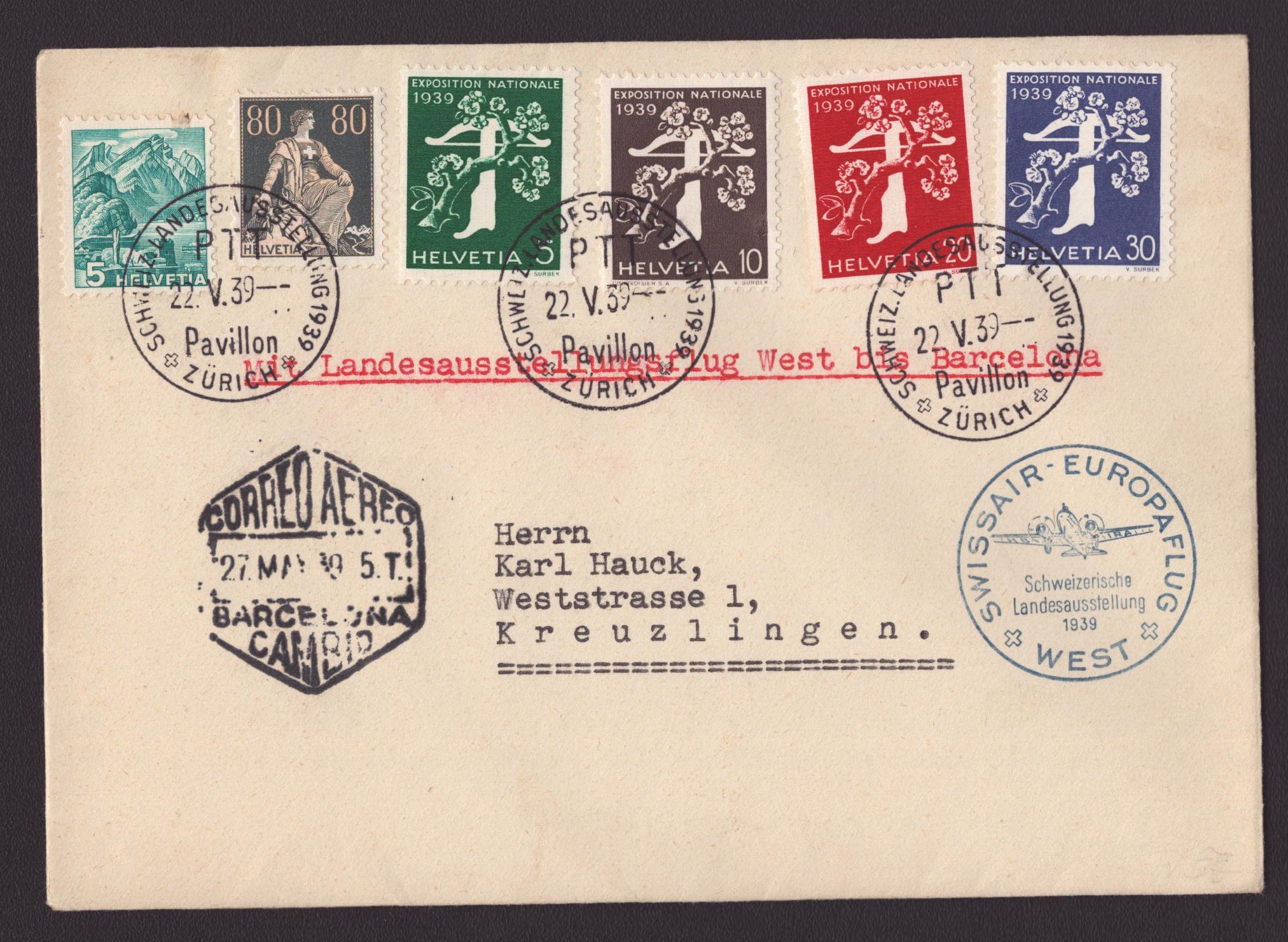 1939 Europaflug - BARCELONA