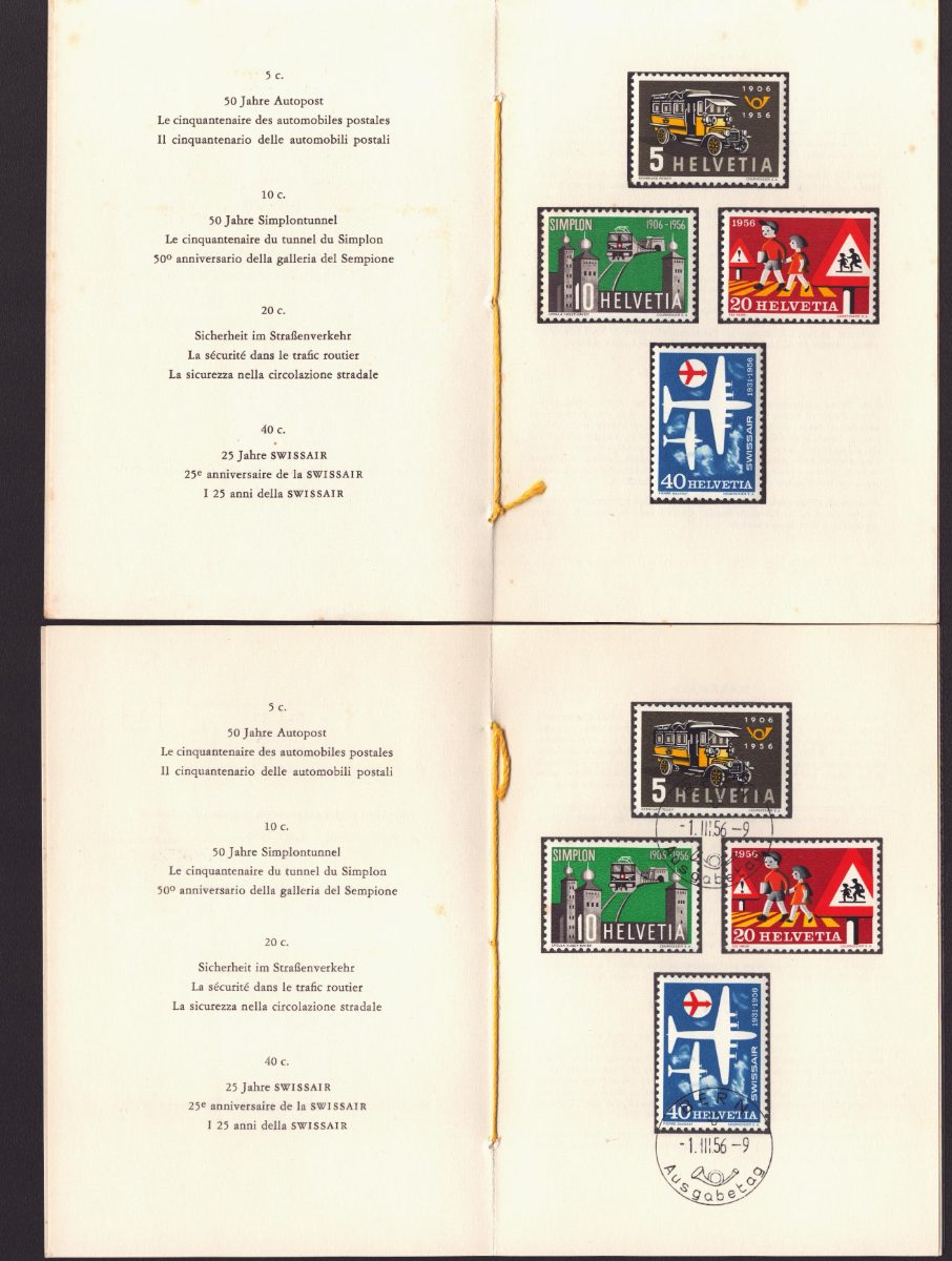 1956 PTT Livret Nr 1 oblit. + neuf
