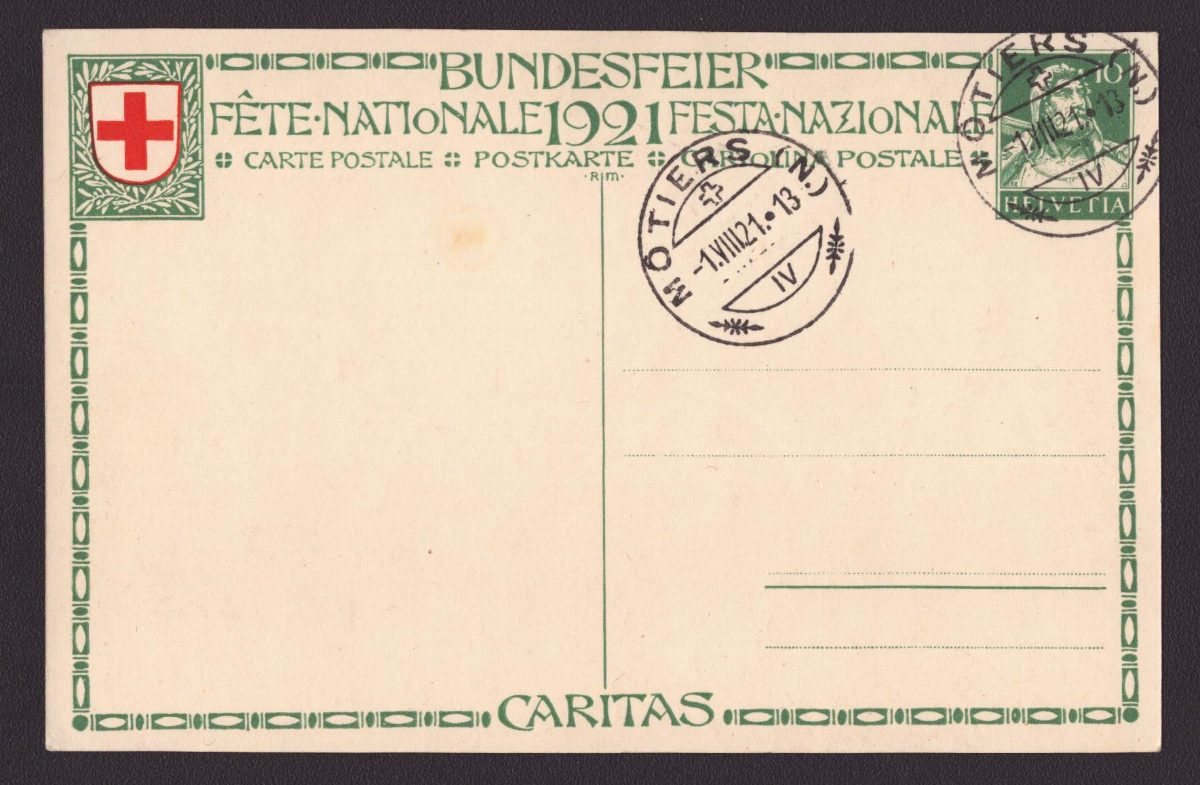 1921 carte oblit. 1.VIII.21