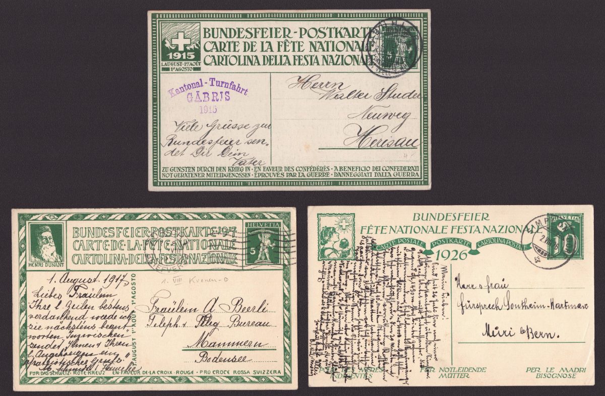 Lot de 3 cartes