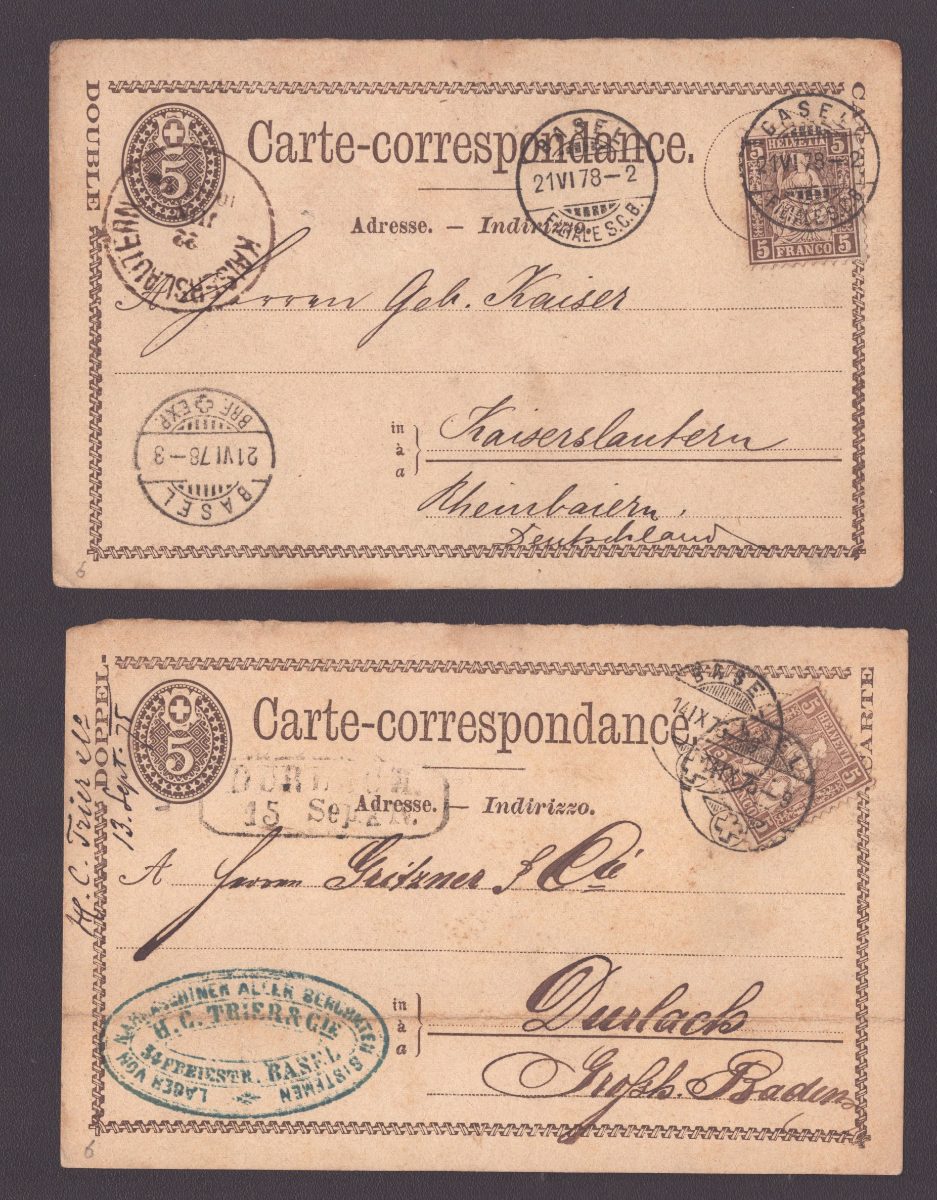Entier carte-correspondance avec Nr 30